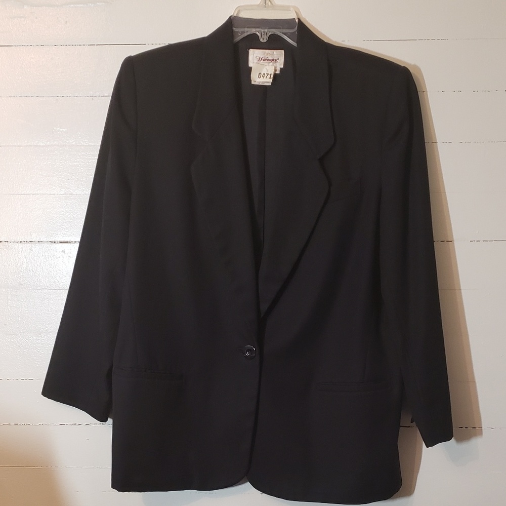 Black Single Button Blazer                  0072